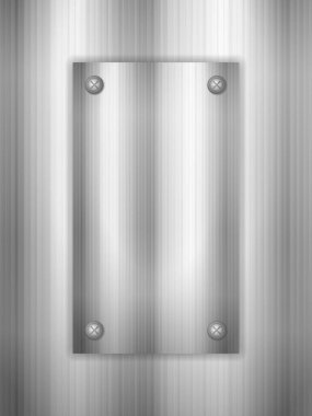 Metal levhalardan oluşan bir arka plan. Vektör illüstrasyonu.