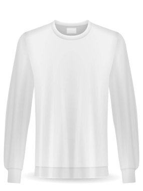 Beyaz arka planda eşofman üstü. Vektör illüstrasyonu.