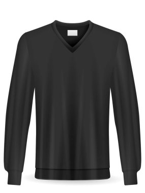 Beyaz arka planda eşofman üstü. Vektör illüstrasyonu.