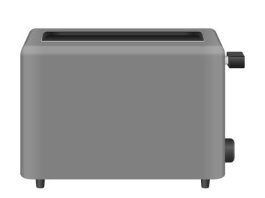 Beyaz arka planda bir tost makinesi. Vektör illüstrasyonu.