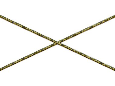 Beyaz arka planda dikkat bandı. Vektör illüstrasyonu.