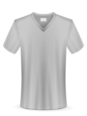 Beyaz arka planda tişört. Vektör illüstrasyonu.