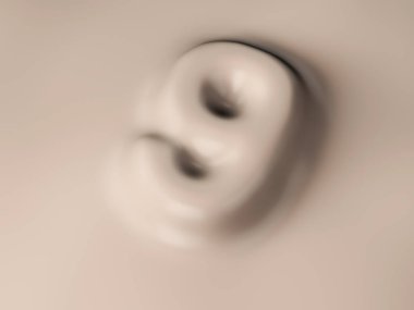 Dokuz numaralı ağda. 3d illüstrasyon.