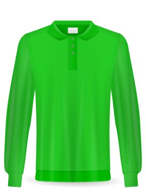 Beyaz arka planda eşofman üstü. Vektör illüstrasyonu.