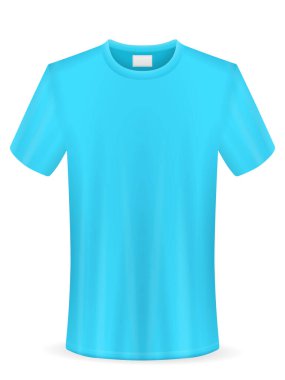 Beyaz arka planda tişört. Vektör illüstrasyonu.