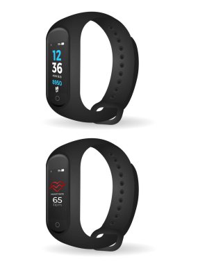 Beyaz arka plandaki akıllı bant. Vektör illüstrasyonu.