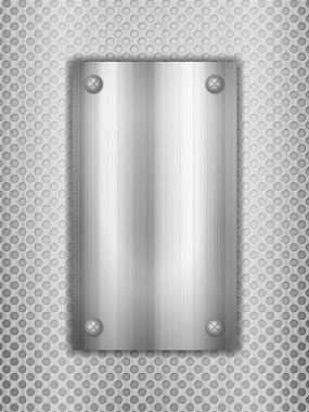 Metal levhalardan oluşan bir arka plan. Vektör illüstrasyonu.