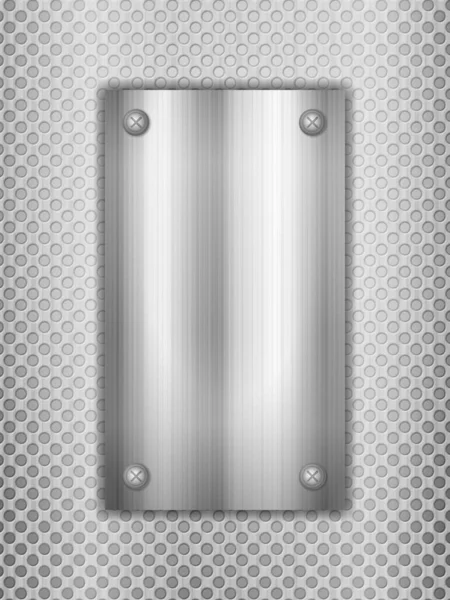 Achtergrond Gevormd Door Metalen Platen Vectorillustratie — Stockvector