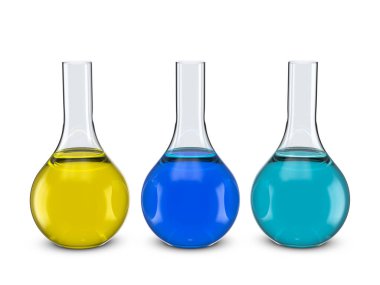 Floransa mataraları beyaz arka planda. 3d illüstrasyon.