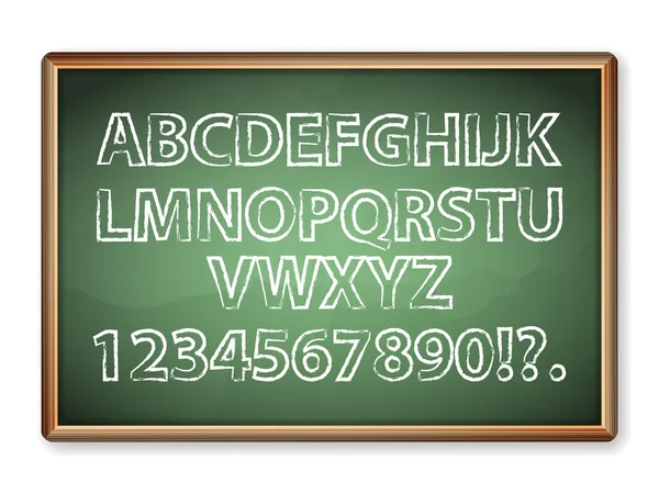 Blackboard alphabeta — стоковий вектор