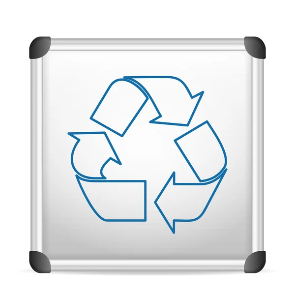 Whiteboard-Recycling — Stockvektor