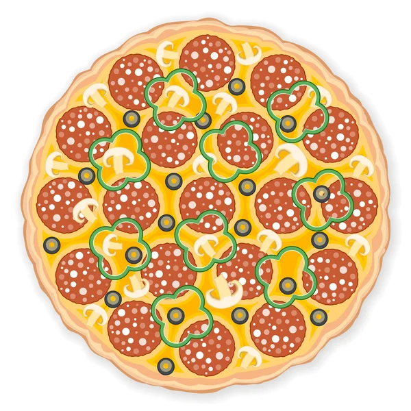 Pizza — Stock Vector