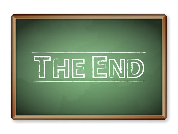 Blackboard the end — Stock Vector