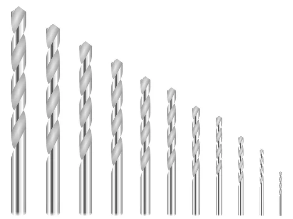 Brocas de perforación — Archivo Imágenes Vectoriales