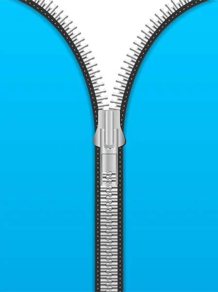 Cremallera abierta — Archivo Imágenes Vectoriales