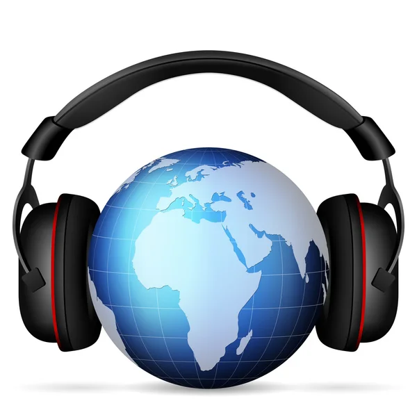 Κόσμο κόσμο ακουστικών — Διανυσματικό Αρχείο