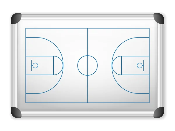 Whiteboard basketbal — Stockvector