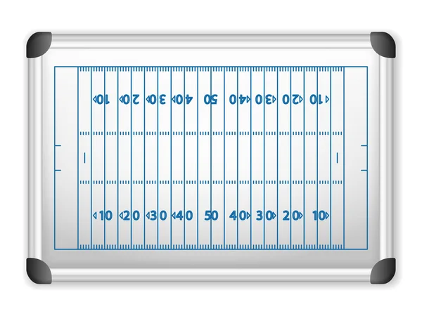 ホワイト ボード サッカー — ストックベクタ