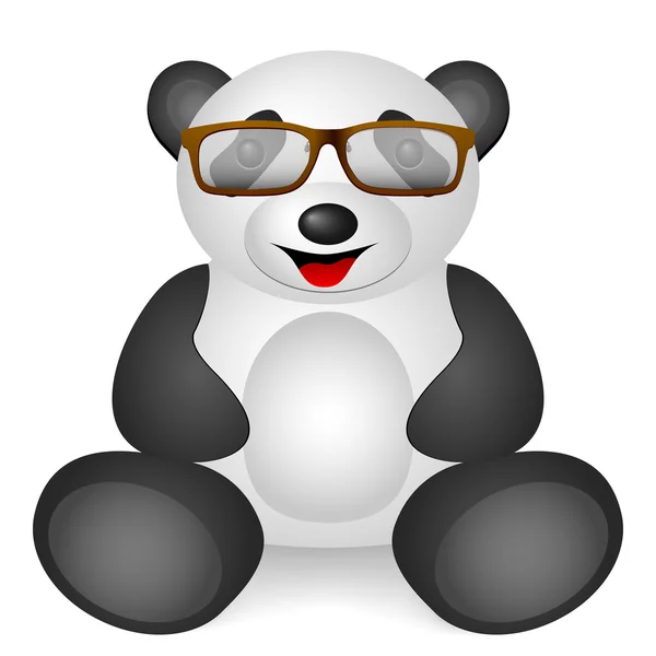 Copos de panda — Vetor de Stock