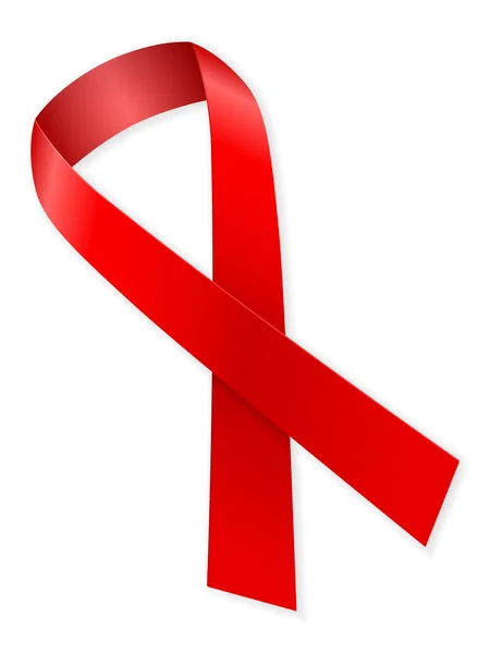 AIDS red ribbon — Stock Vector