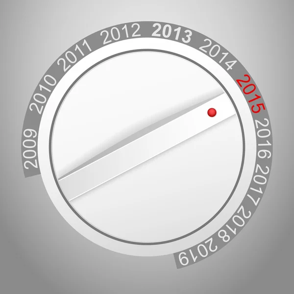 Bouton bouton nouvelle année — Image vectorielle