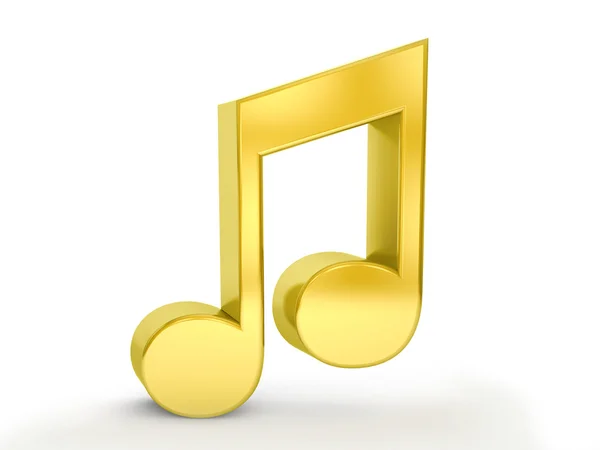 Gold music note — Stock Photo, Image