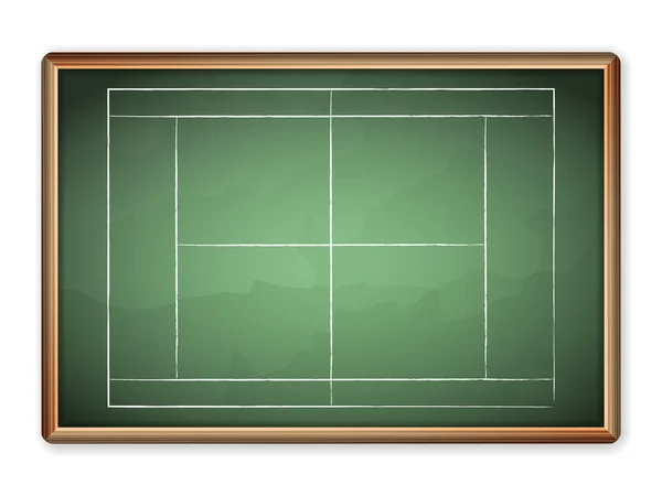 黒板テニス — ストックベクタ