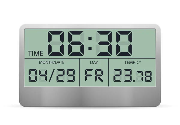 Digital alarm clock — Stock Vector