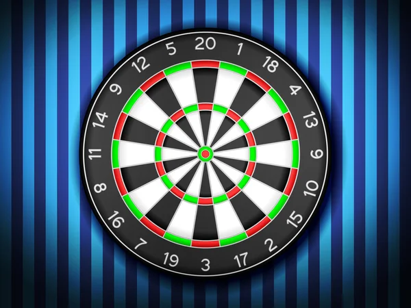 Dartboard na parede —  Vetores de Stock