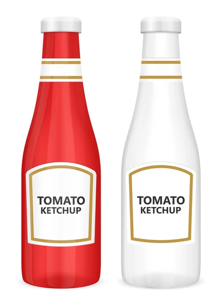 Set ketchup tomate — Image vectorielle