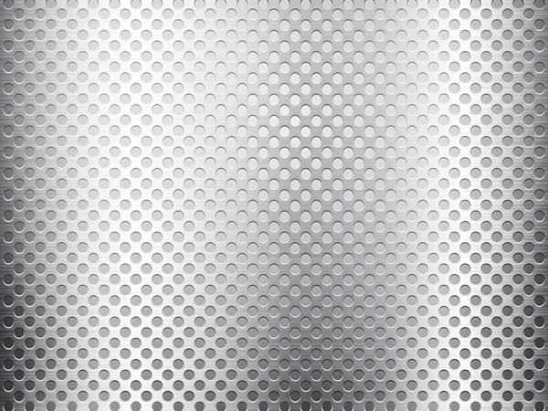 Plaque de grille métallique grise — Image vectorielle