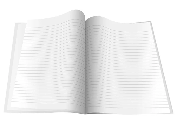 Blank notepad — Stock Vector