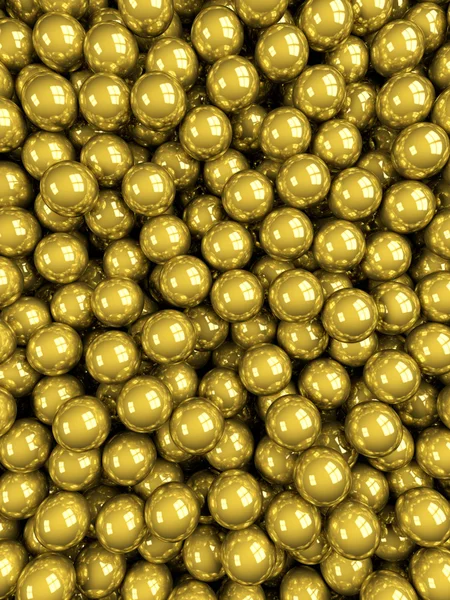 Gouden ballen glanzend verticale — Stockfoto