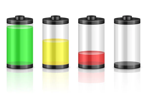 Battery set — Stock Vector