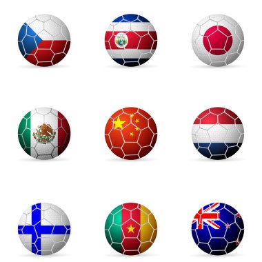 Futbol topu bayrak