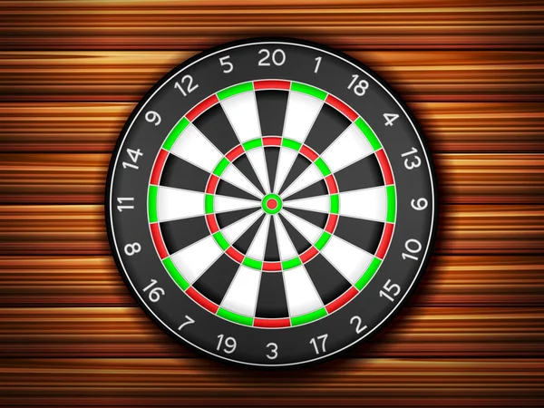 Dartboard fundo de madeira —  Vetores de Stock