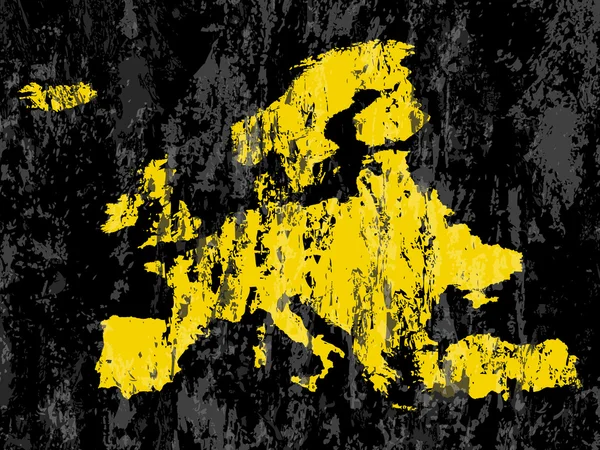 Mapa da Grunge Europe —  Vetores de Stock