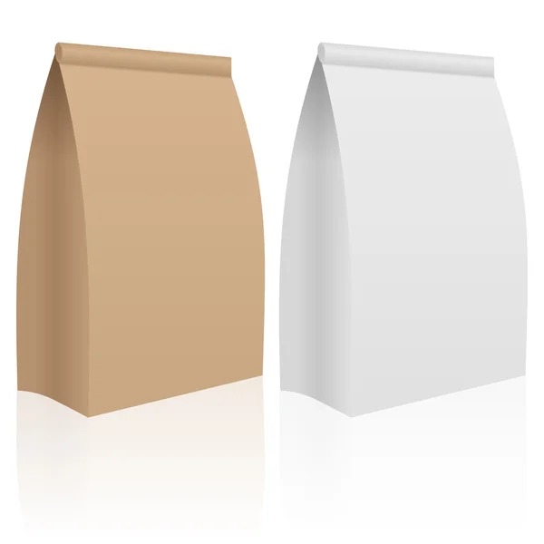 Conjunto de saco de papel — Vetor de Stock