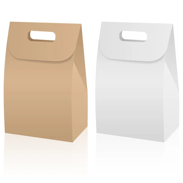 Paper bag set — Stock vektor