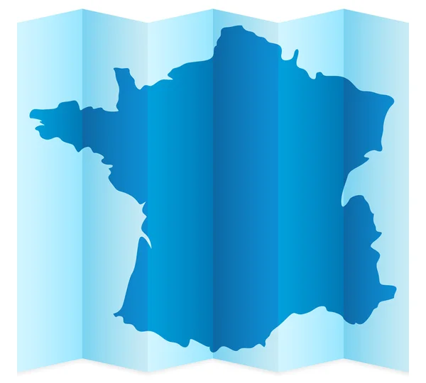 Francia Mapa — Vector de stock