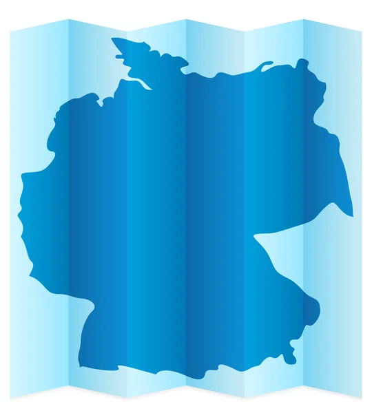 Alemanha Mapa — Vetor de Stock