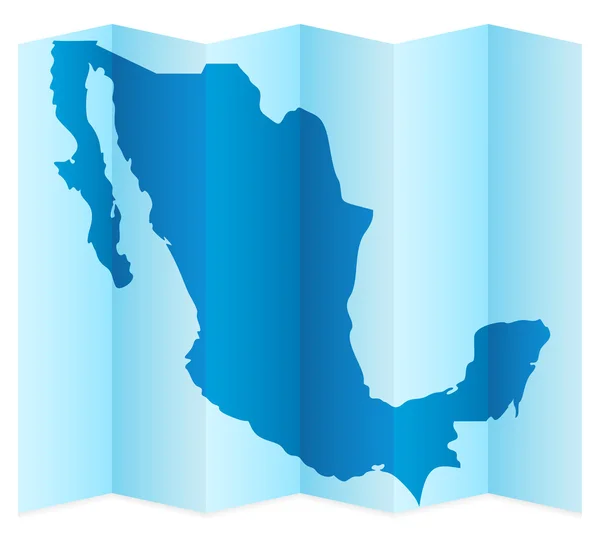 Mexiko mapa — Stockový vektor