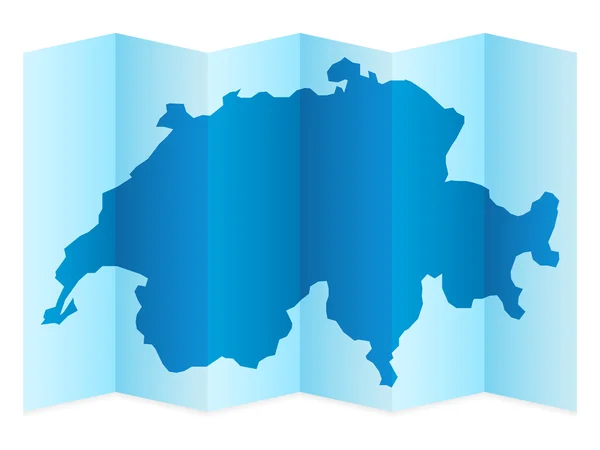 Suiza Mapa — Archivo Imágenes Vectoriales