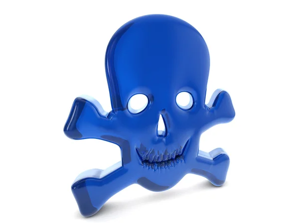 Ballon skull-symbool — Stockfoto