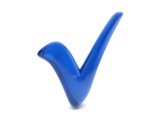 Balloon check symbol — Stock Photo, Image