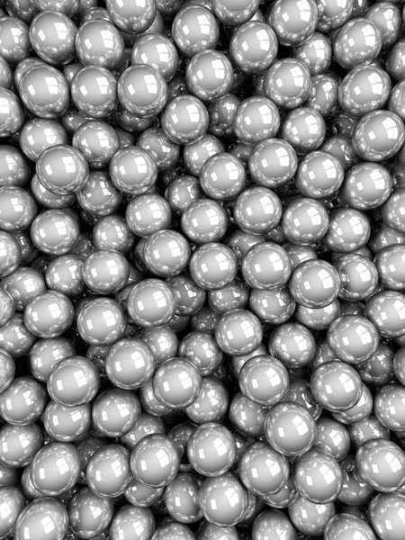 Boules gris brillant vertical — Photo