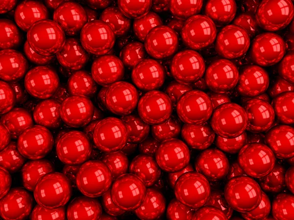 Balls red glossy — Stock Photo, Image