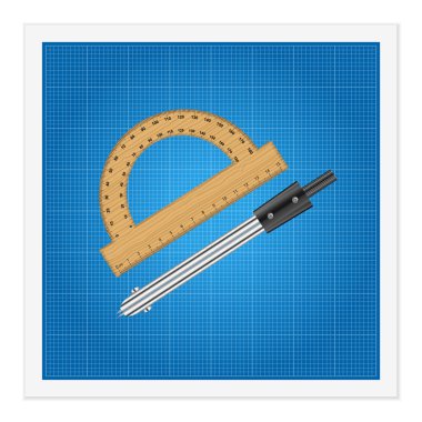 Blueprint ve cetvel aletleri