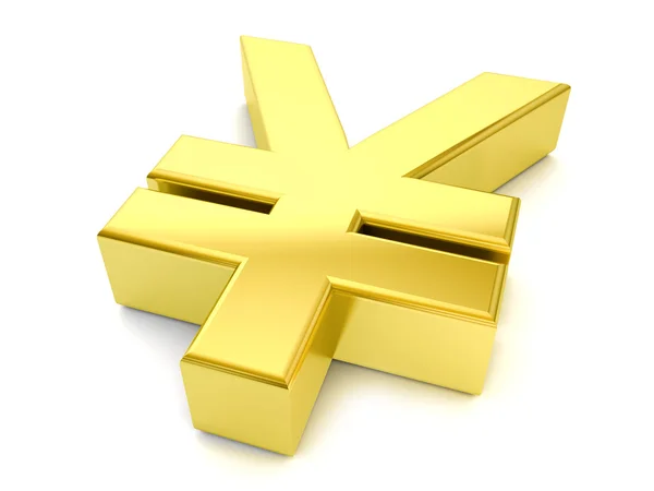 Gold-Yen-Symbol — Stockfoto