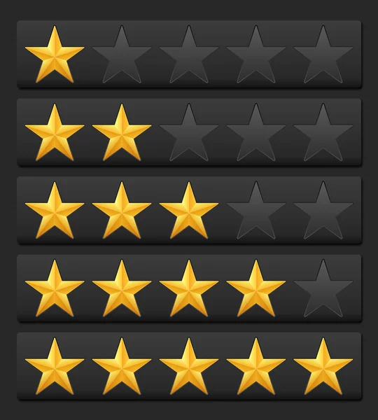 Rating stars — Stock Vector